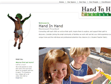 Tablet Screenshot of gohandinhand.com